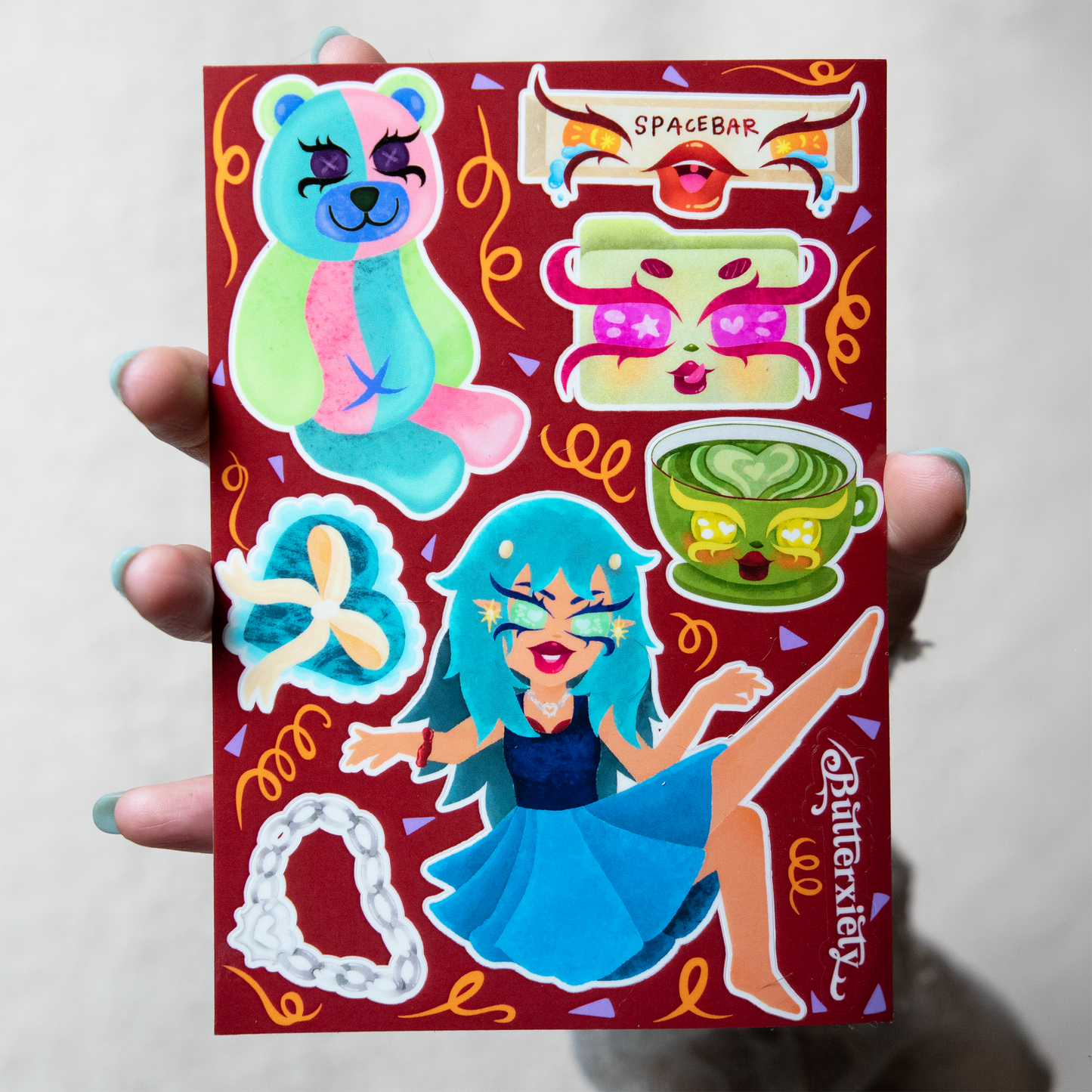 I'm Just A Girl Sticker Sheet
