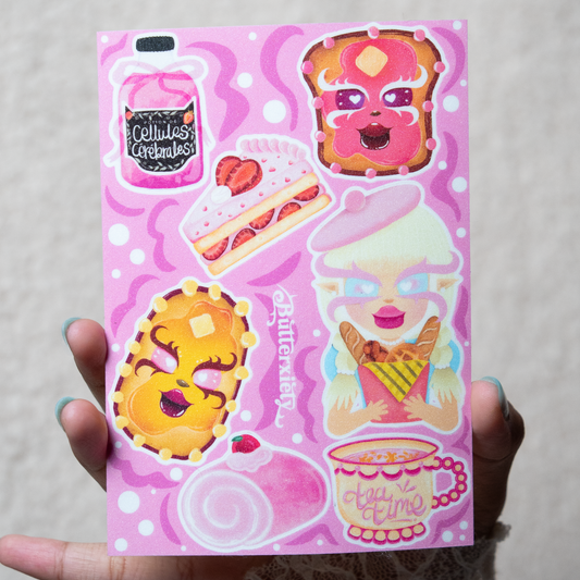 Qoquette Baker Girl Sticker Sheet