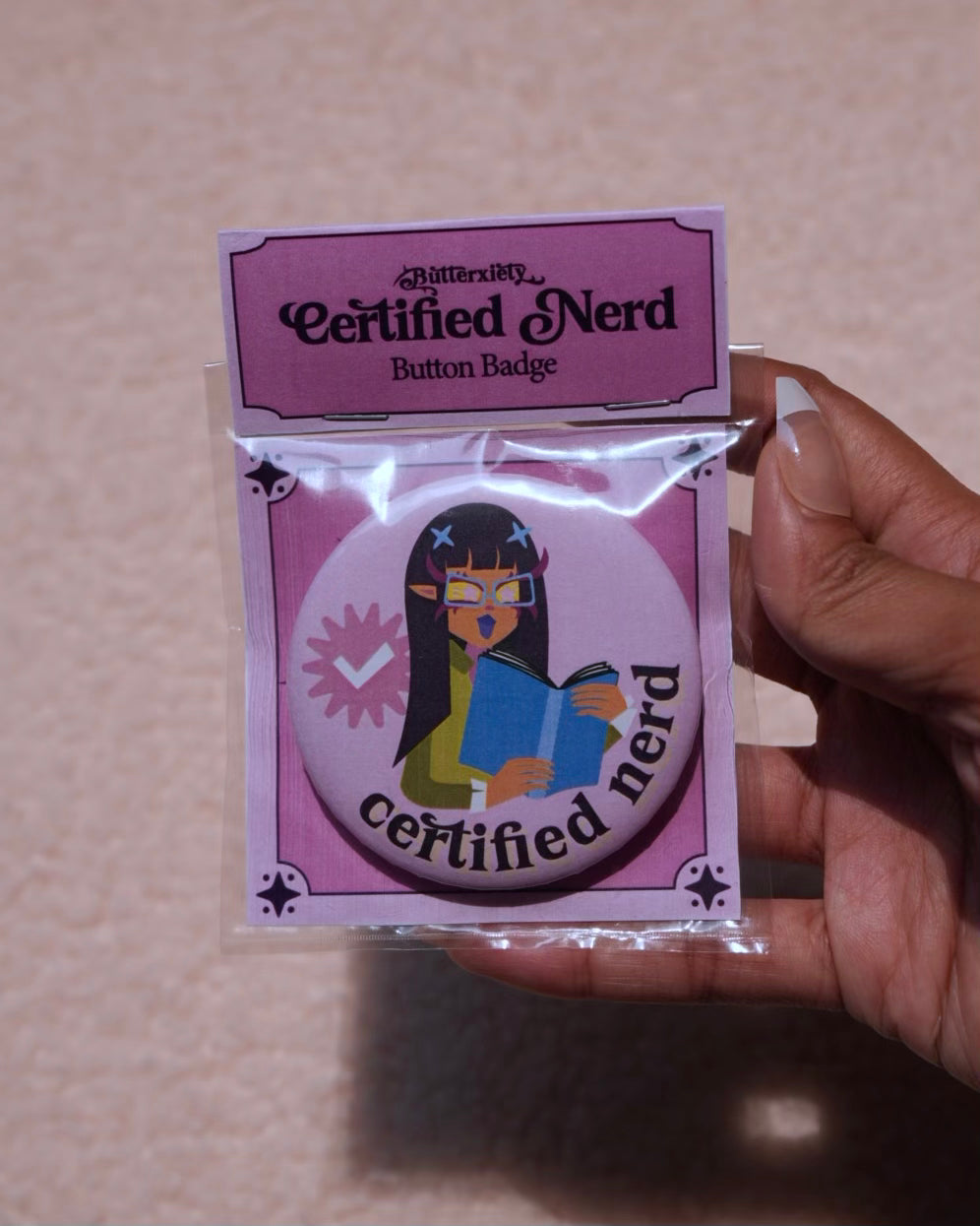 Certified Nerd [button badge]